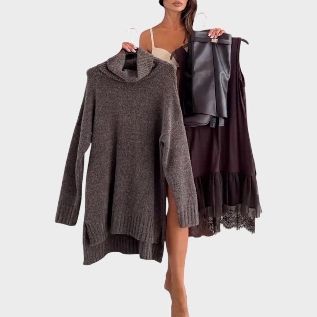 Aurora | Ensemble pull et robe assortis