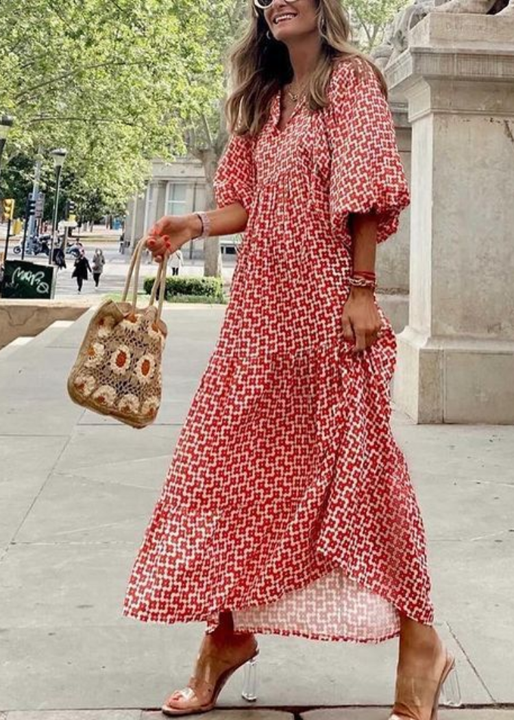 Marisol | Luchtige maxi-jurk met speelse print