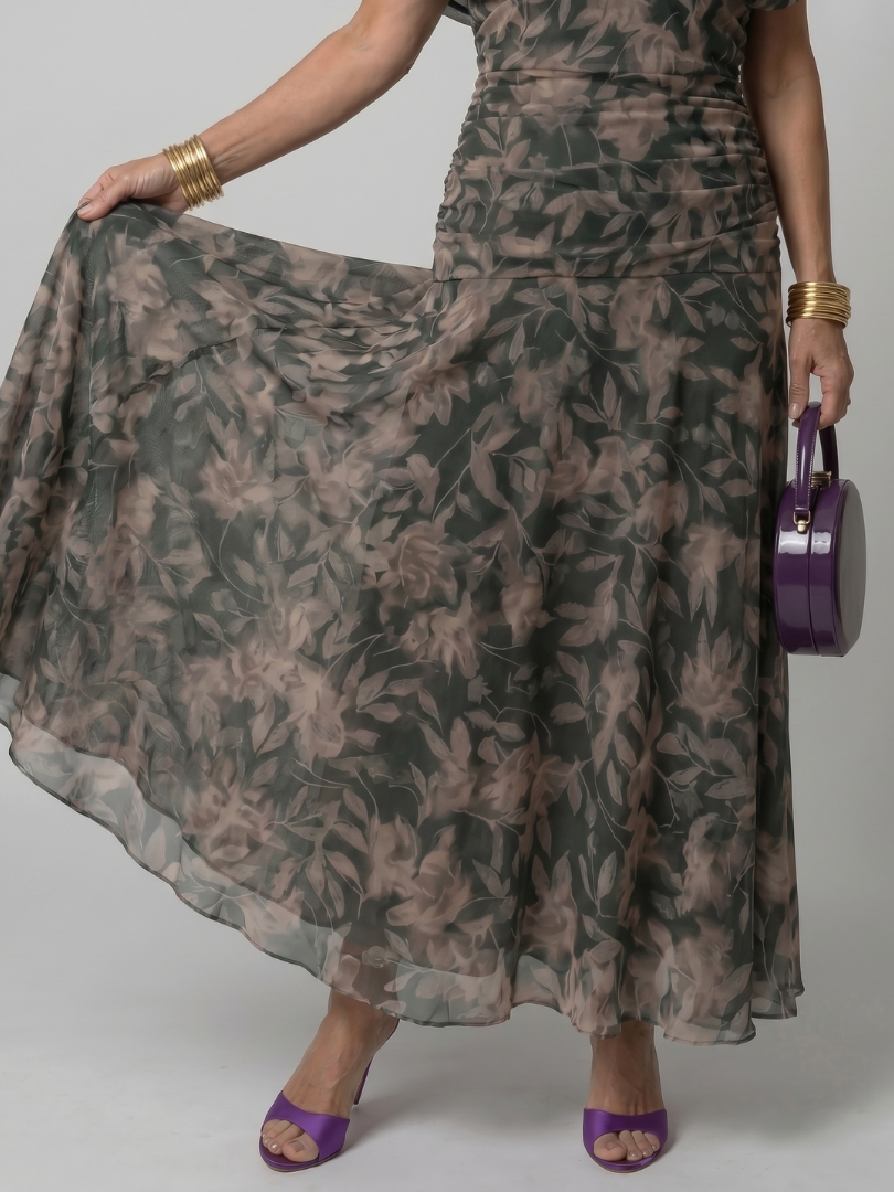 Calen | Robe Midi à Épaules Dénudées