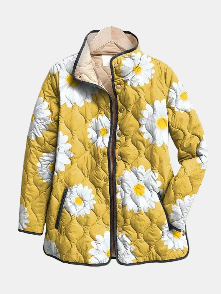Suzanne | Veste matelassée aux marguerites
