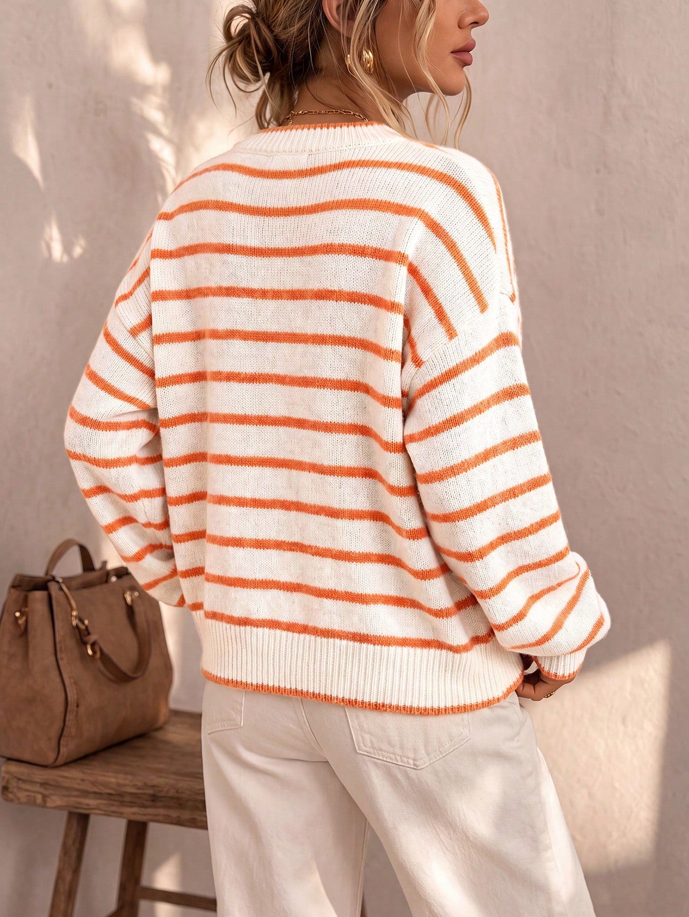 Céliane | Cardigan rayé tricot chic
