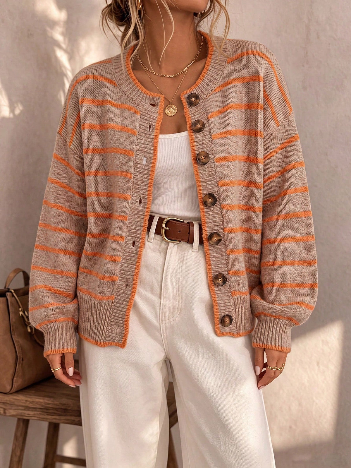 Céliane - Beige + Orange