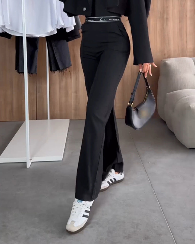 Lia | Pantalon à taille stretch