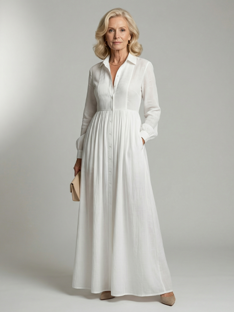 Élodie | Robe Maxi Fluide Élégante