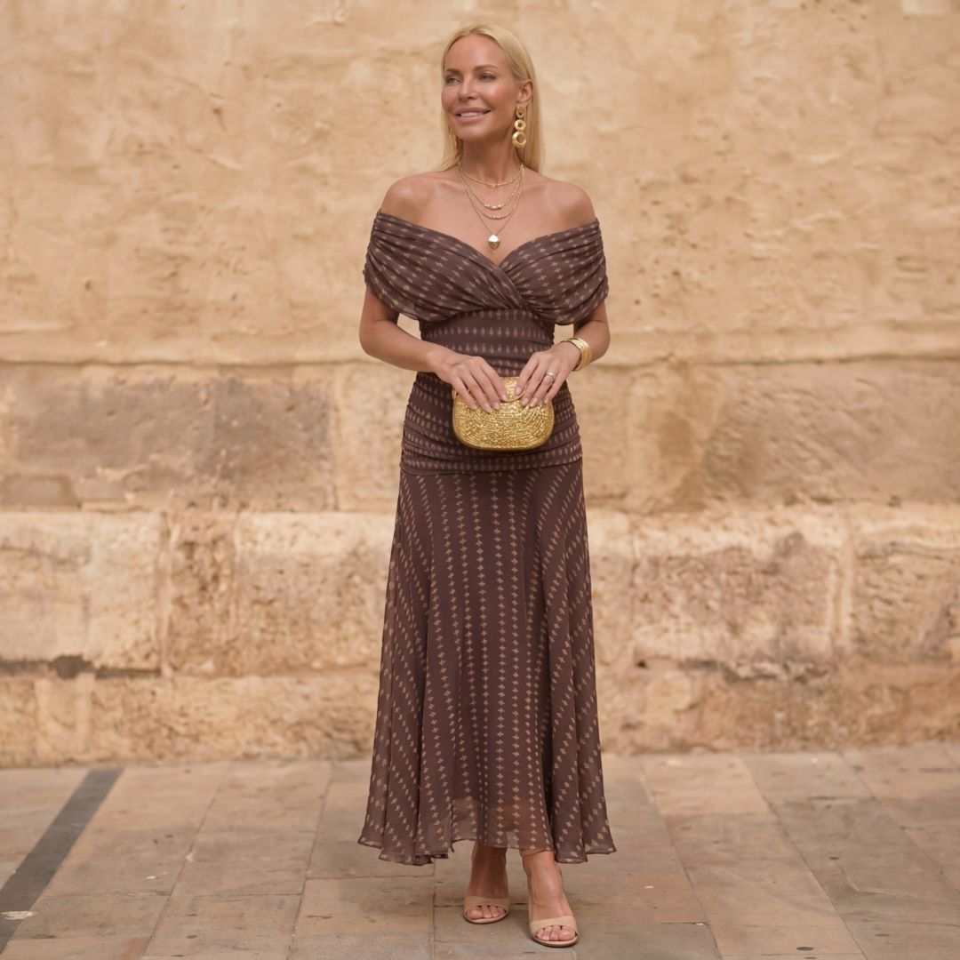 Sienna | Robe Géométrique Flow