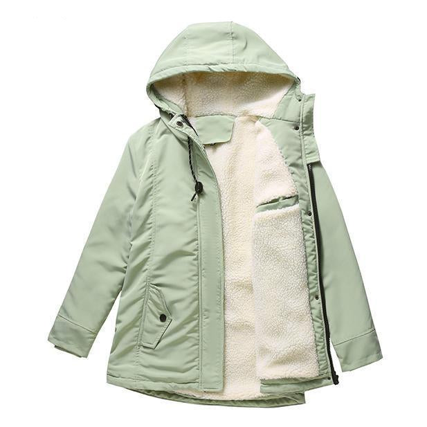 Élise | Manteau d’hiver doublé à capuche
