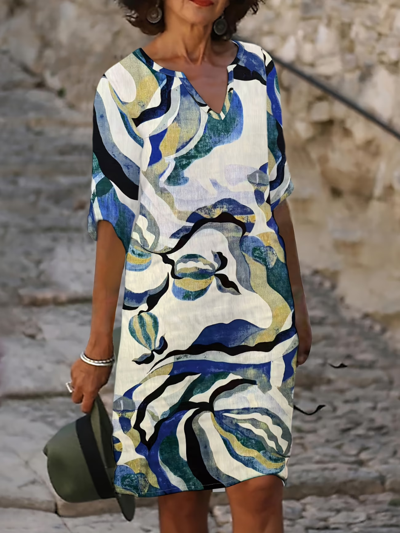 Emma | Robe Estivale à Imprimé Botanique