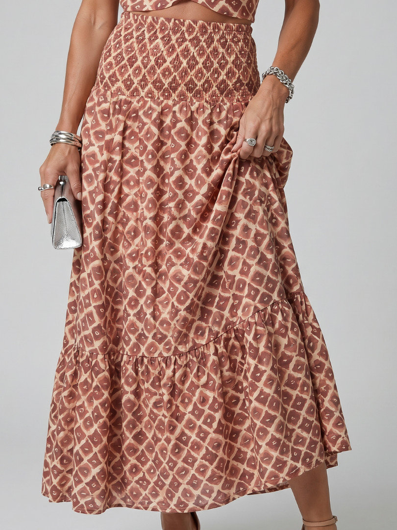 Clara | Robe midi fluide à découpe élégante