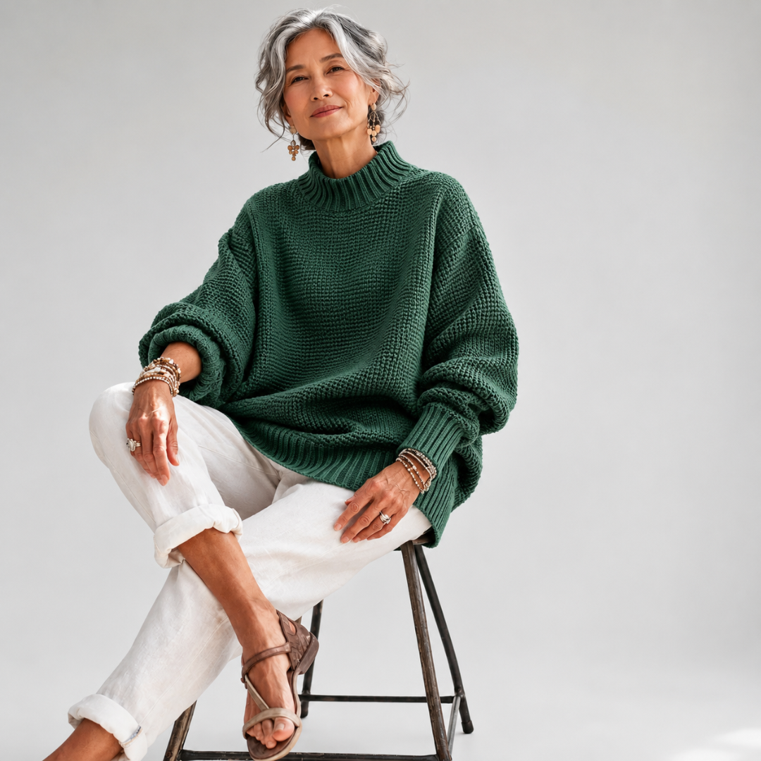 Élodie | Pull Ample en Maille Texturée