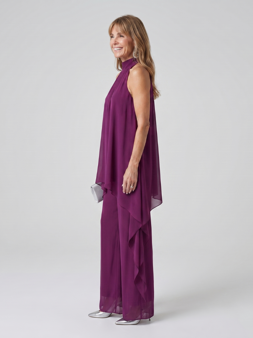 Élodie | Ensemble Tunique Halter Élégant