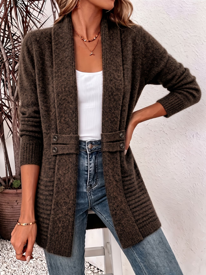 Éléa | Cardigan Long en Maille