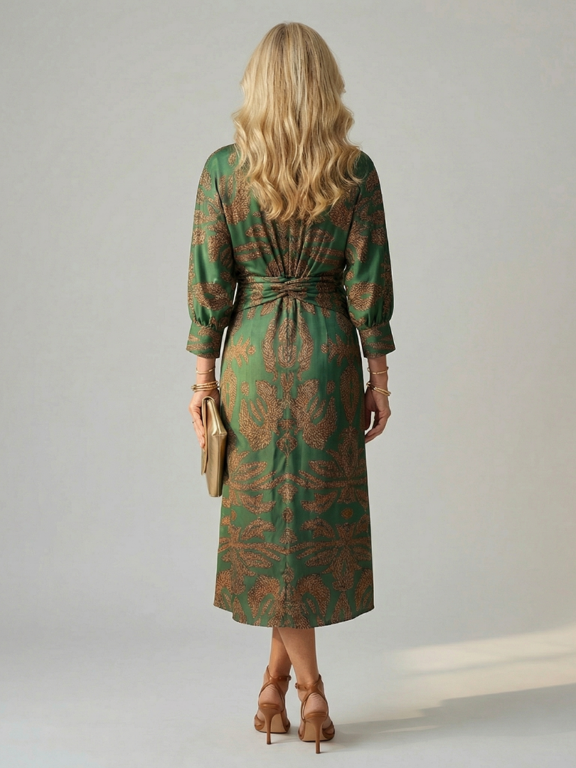 Camille | Robe Midi Wrap Élégante