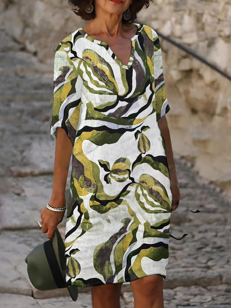 Emma | Robe Estivale à Imprimé Botanique