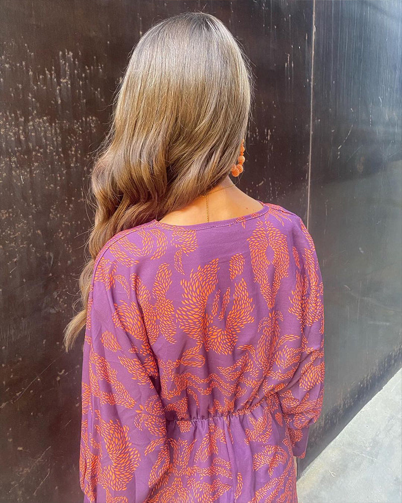 Celeste | Robe Midi Élégance Fleurie
