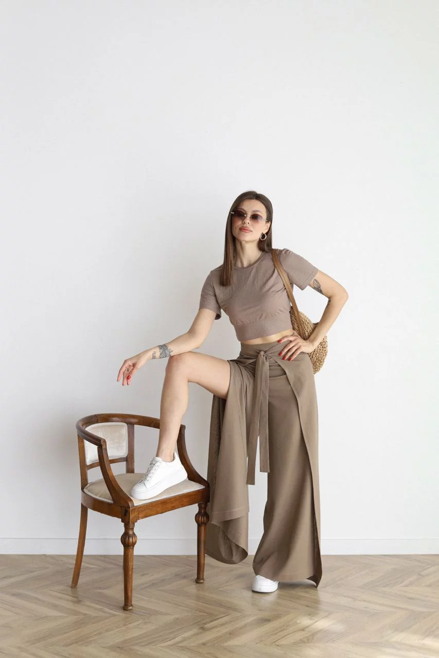 Nila | High Waist Wrap Pants