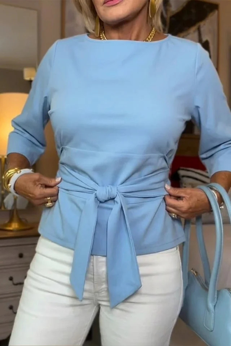 Laurence | Haut élégant avec taille nouée