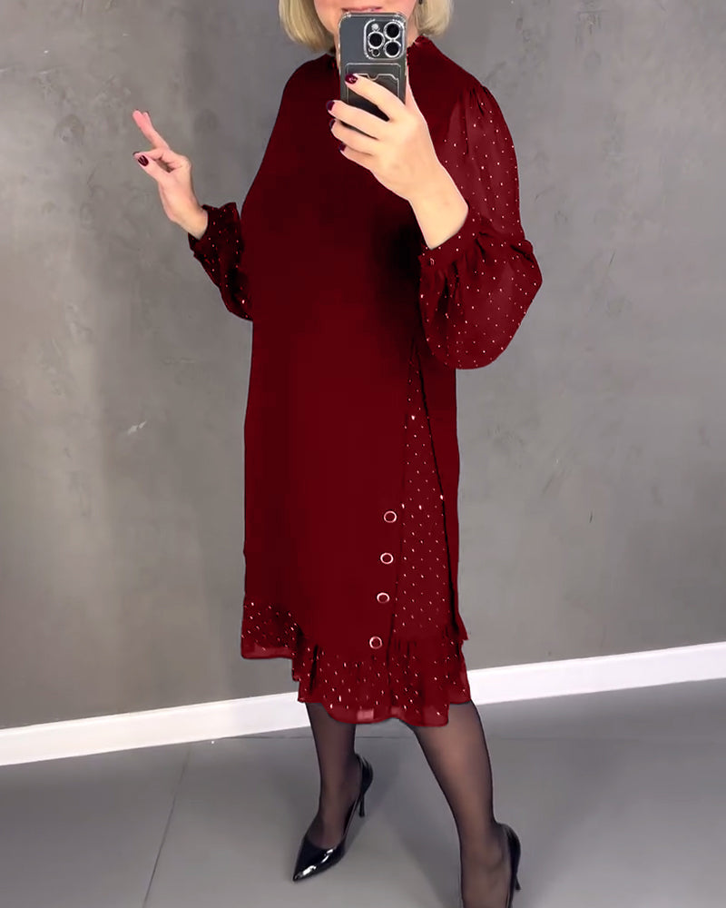 Ophélie | Robe élégante à manches longues en tulle