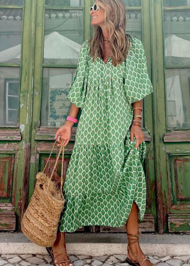 Marisol | Luchtige maxi-jurk met speelse print