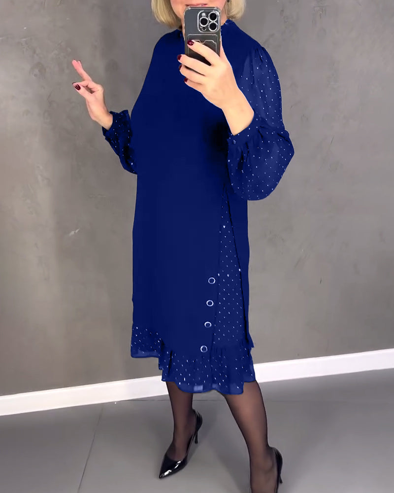 Ophélie | Robe élégante à manches longues en tulle