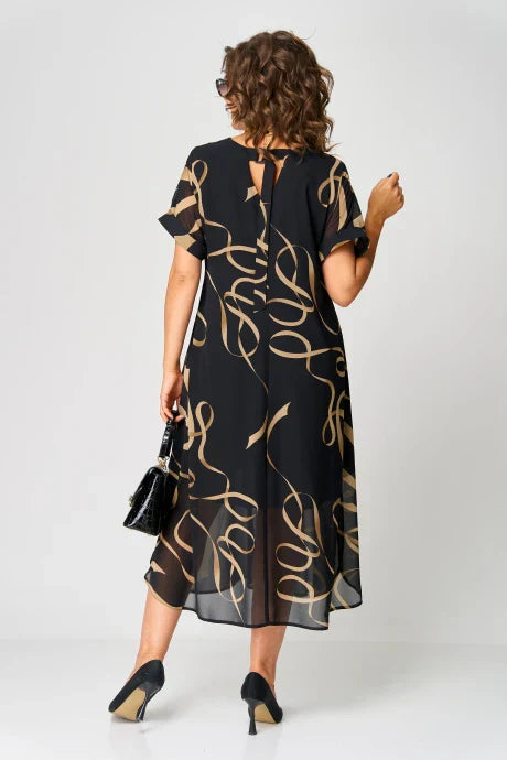 Josiane | Robe chic à manches courtes