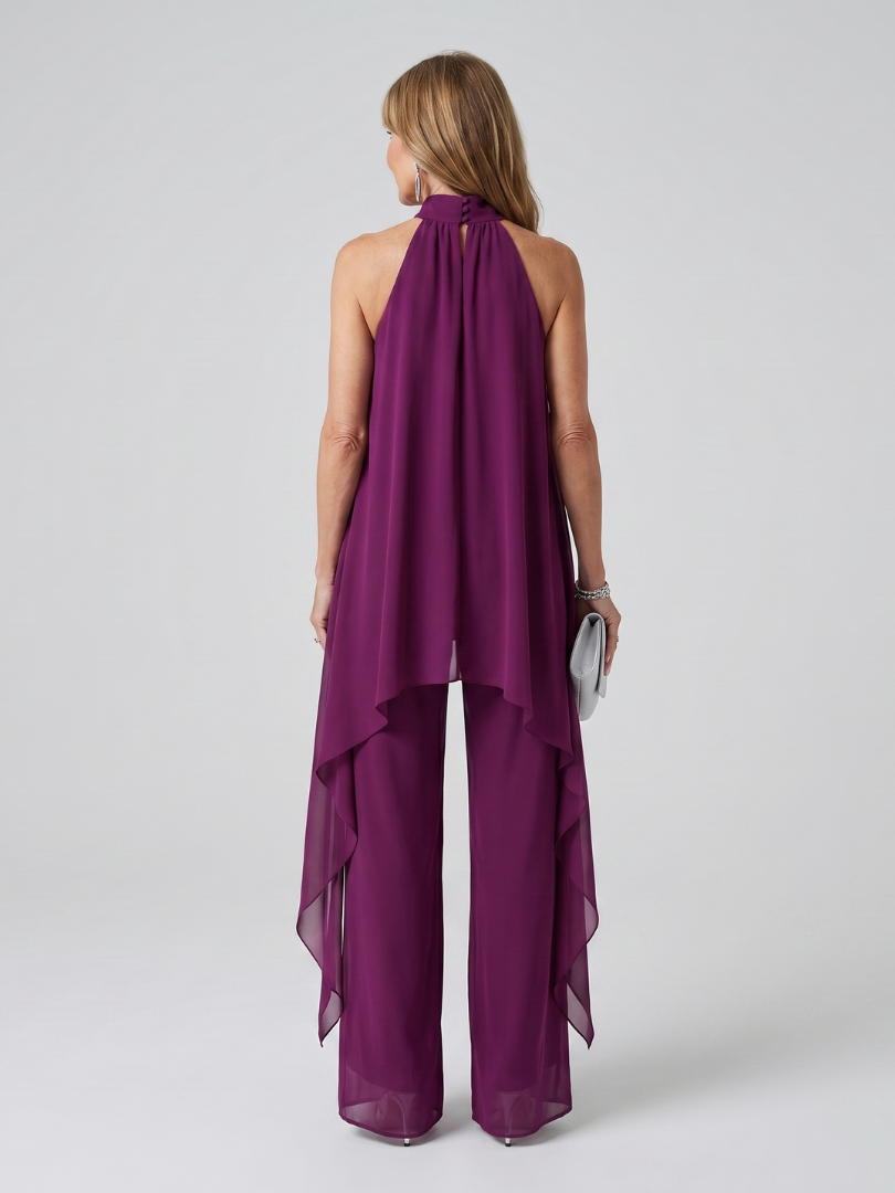 Élodie | Ensemble Tunique Halter Élégant