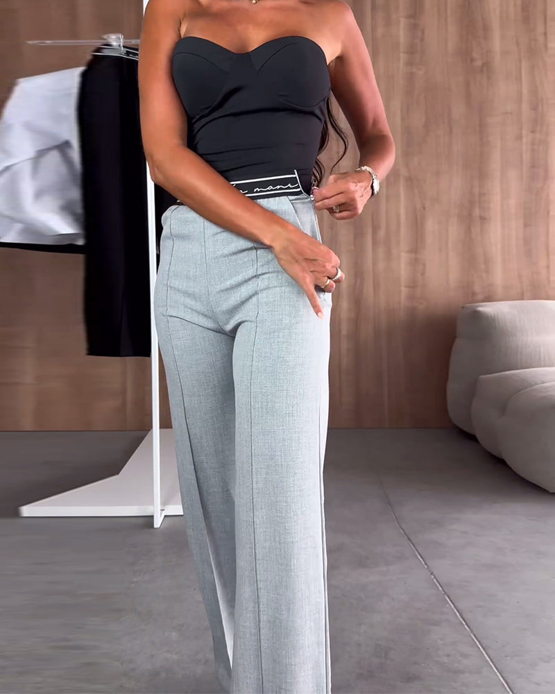 Lia | Pantalon à taille stretch