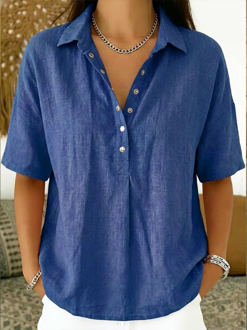 Julie | Blouse Décontractée à Col