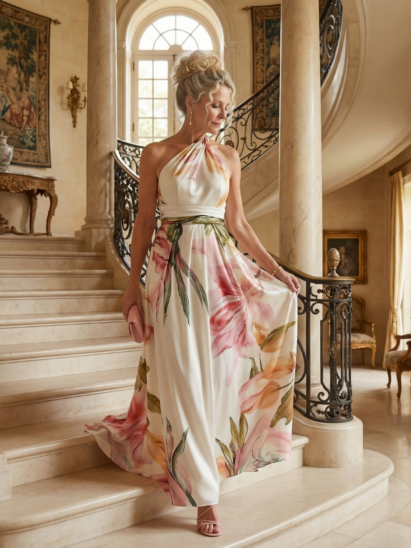 Amiel | Robe Maxi Aérienne Élégante