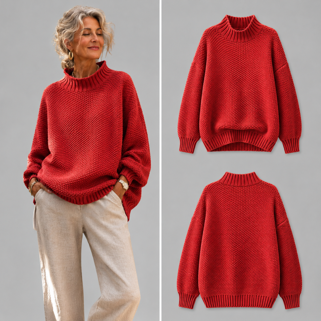 Élodie | Pull Ample en Maille Texturée