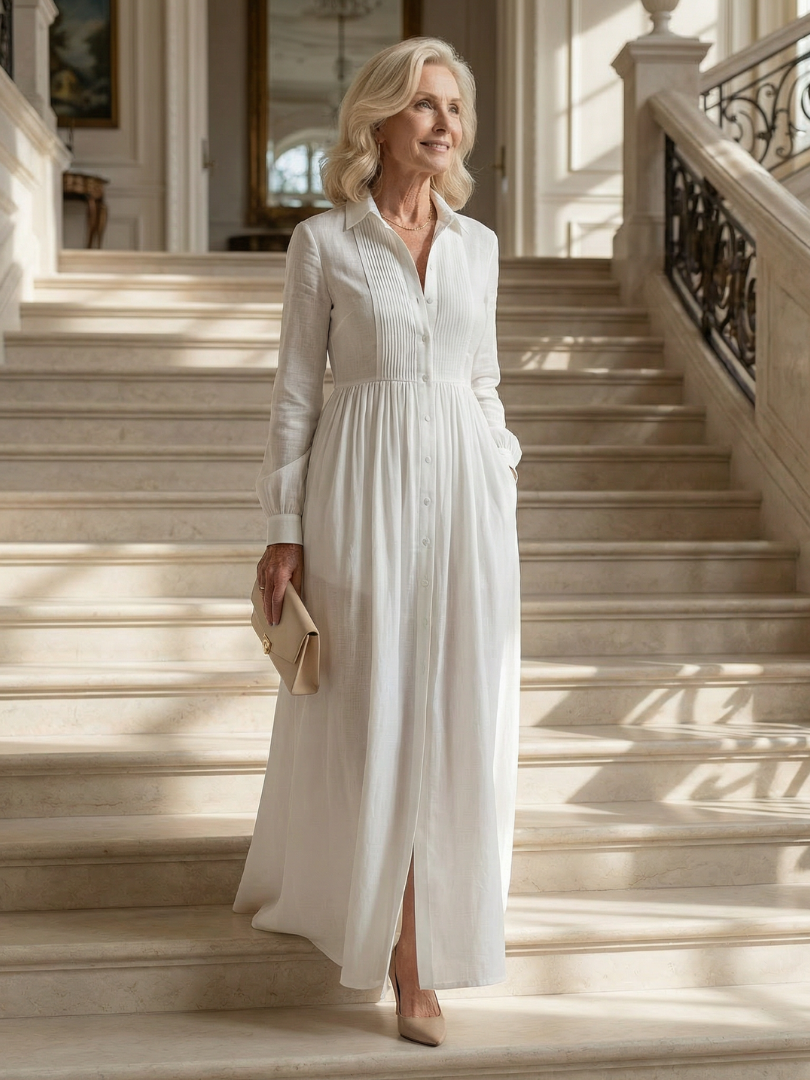 Élodie | Robe Maxi Fluide Élégante