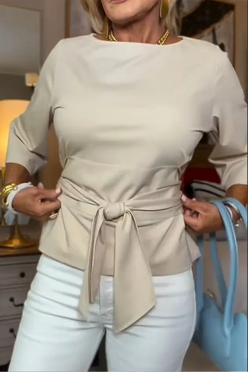 Laurence | Haut élégant avec taille nouée