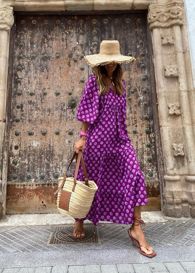Marisol | Luchtige maxi-jurk met speelse print