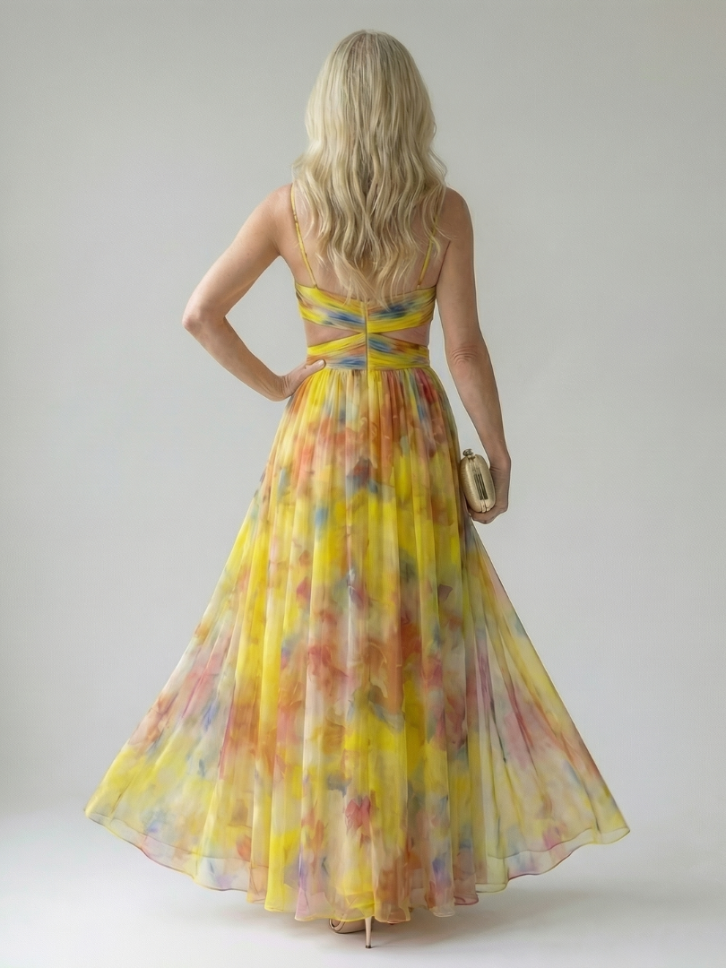 Isel | Robe Longue Cache-Cœur Élégante