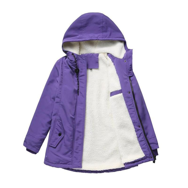 Élise | Manteau d’hiver doublé à capuche