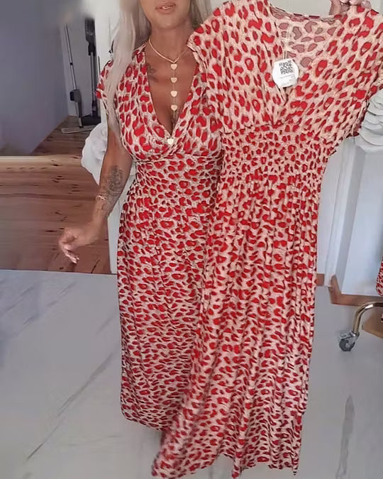 Nathalie | Robe Midi Léopard