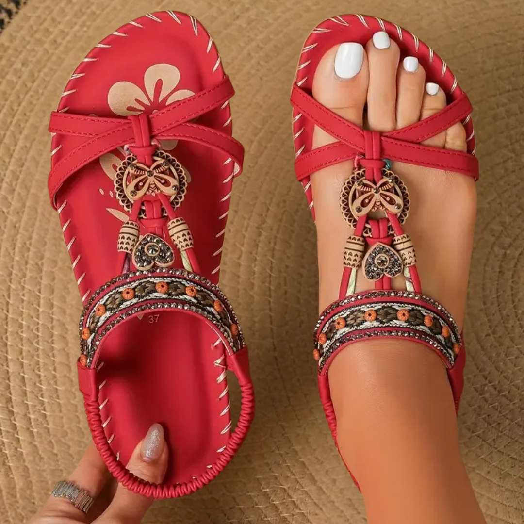 Nadia | Sandales Bohèmes Perlées