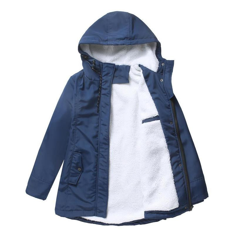 Élise | Manteau d’hiver doublé à capuche