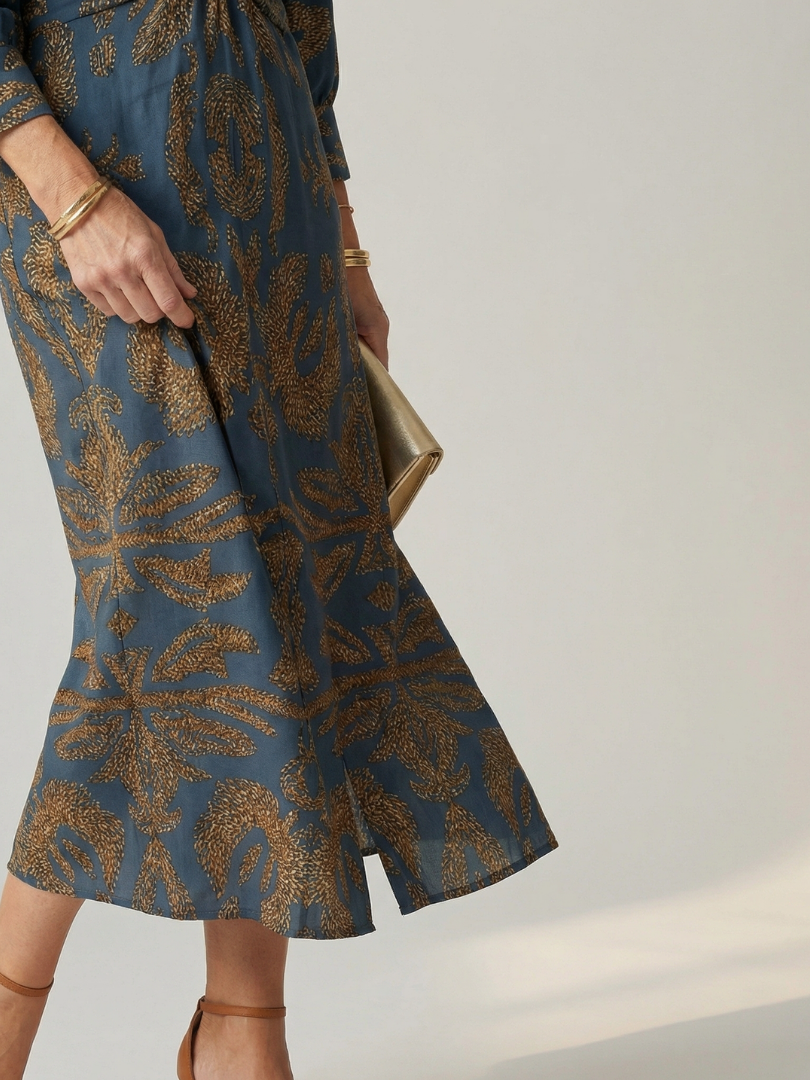 Camille | Robe Midi Wrap Élégante