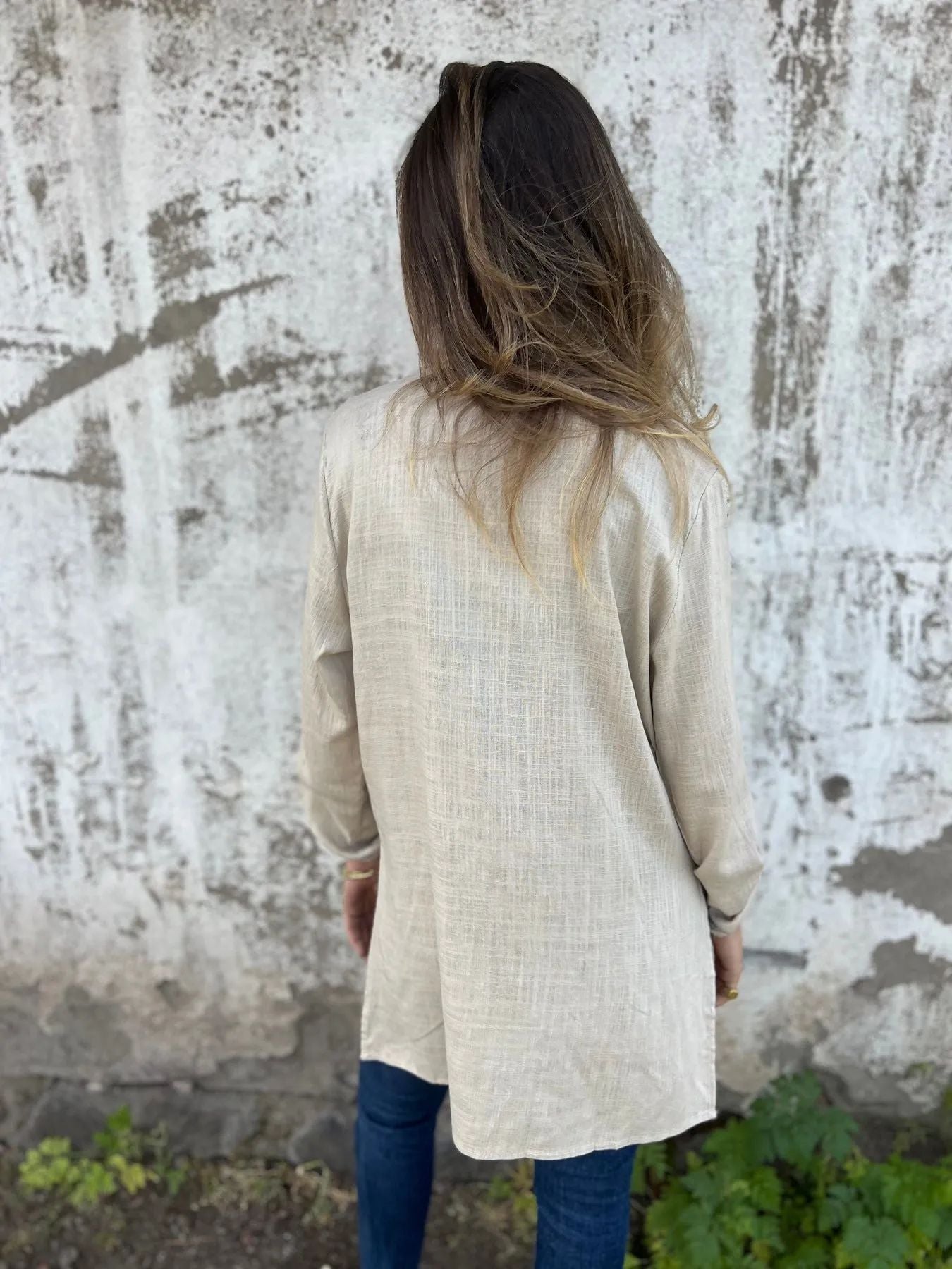 Thalia | Zomerse blazer met kantaccenten