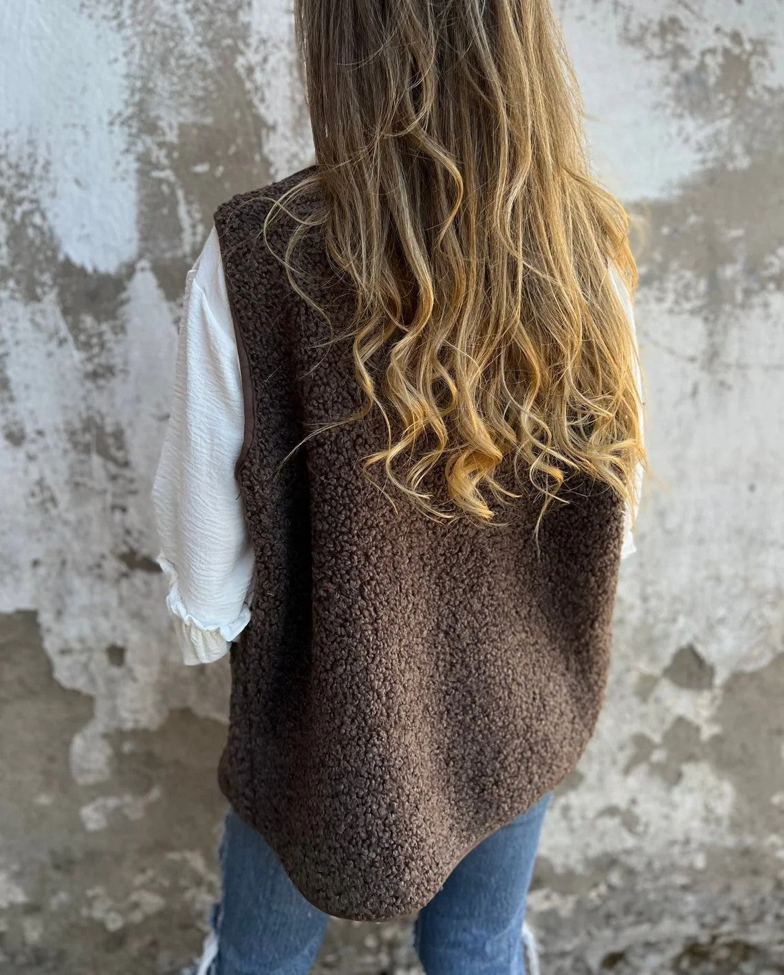 Clarisse I Gilet douillet à boutons