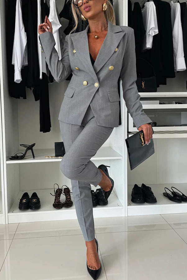 Émilia | Ensemble chic à veste structurée et pantalon ajusté