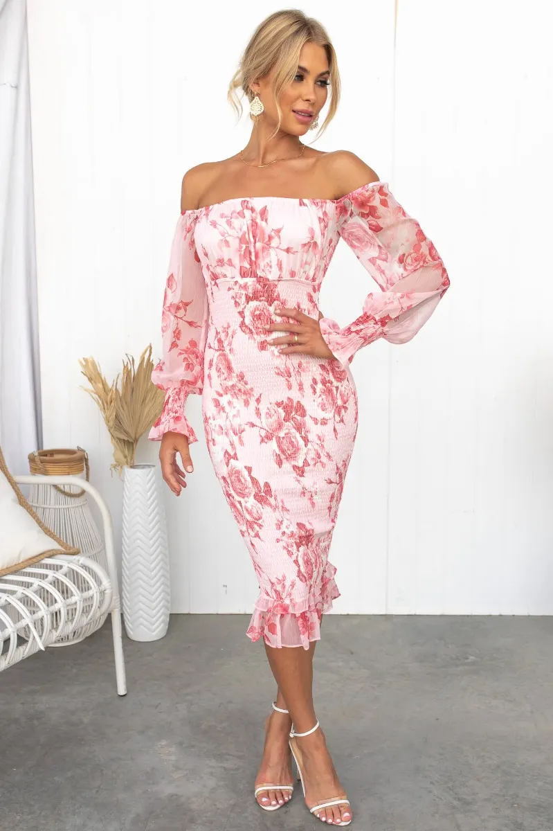 Émera | Off-shoulder bloemenjurk