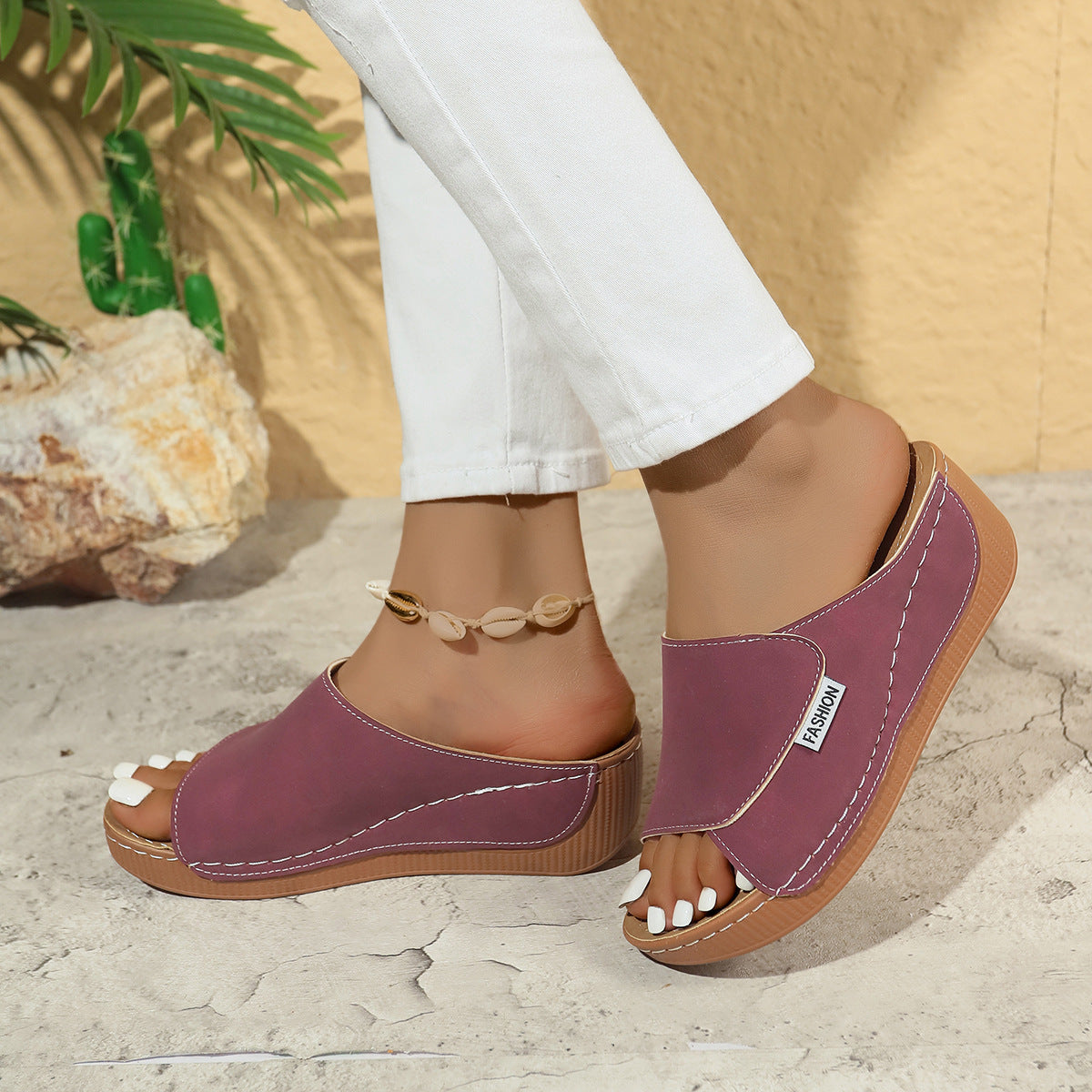 Noelle | Comfort sandalen met verhoogde zool