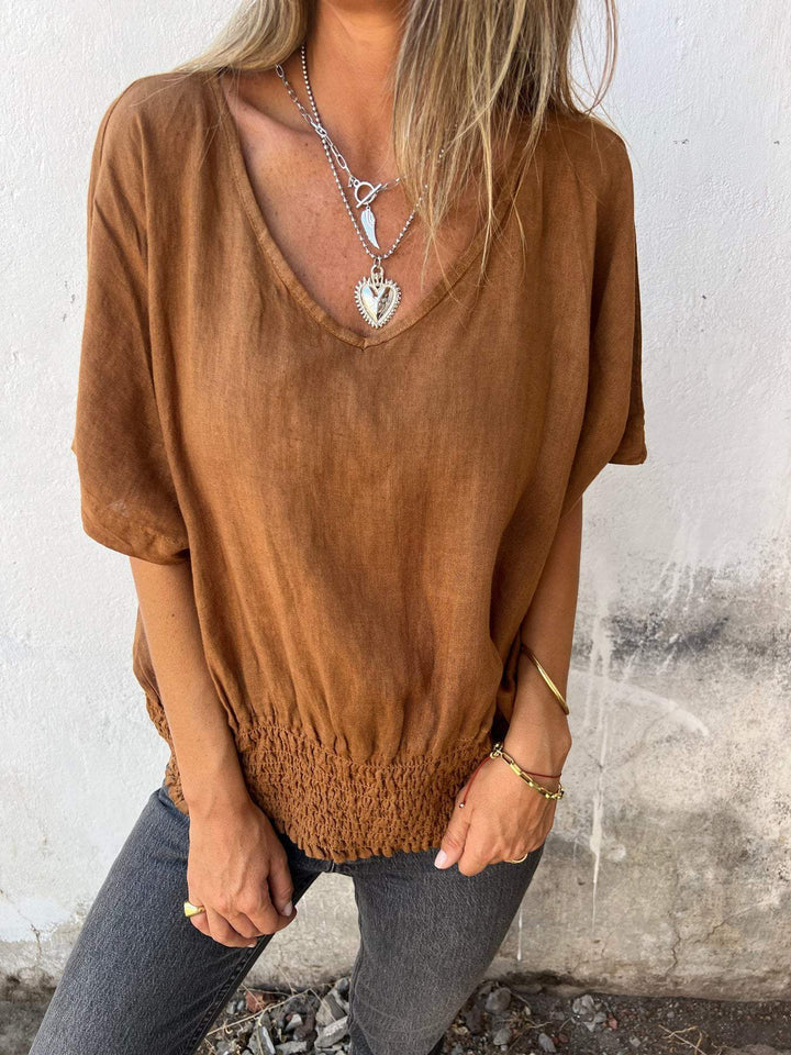 Marelle | Comfortabele zomertop met korte mouwen