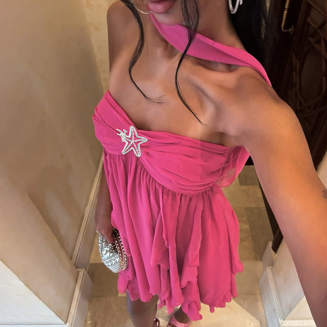 Aria | Robe romantique à dos nu avec une touche estivale
