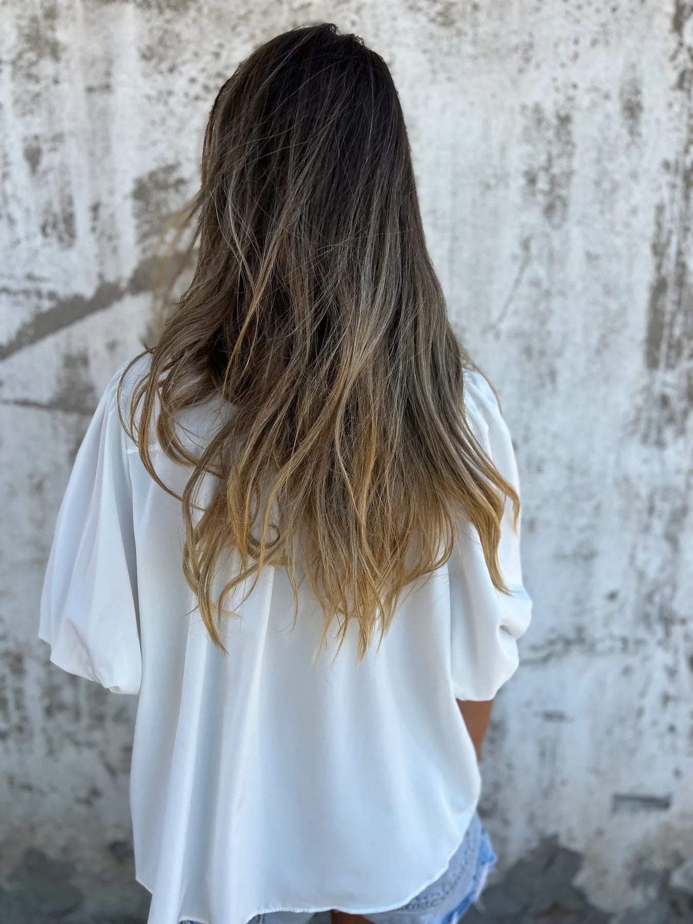 Selin | Elegante blouse met pofmouw