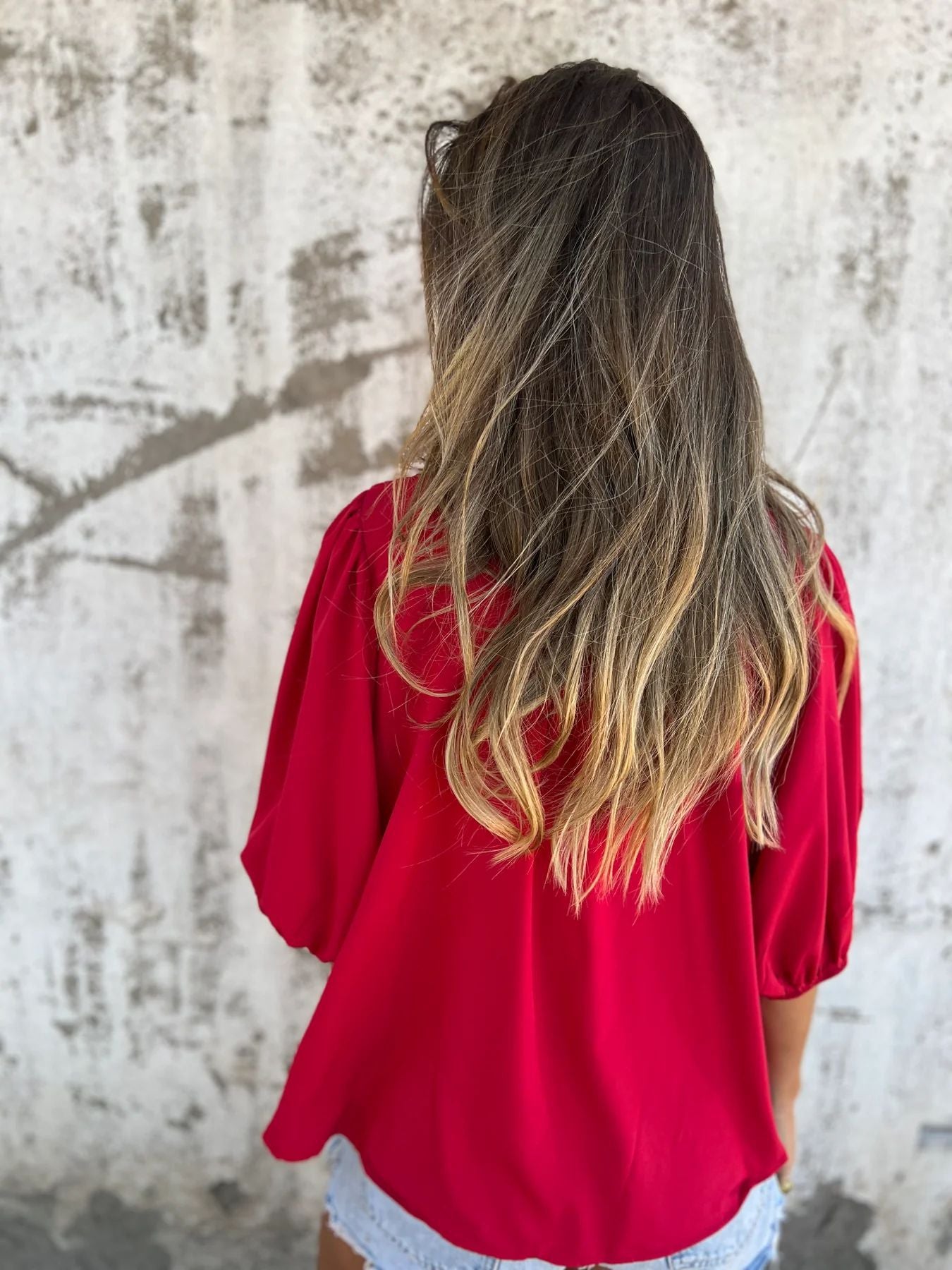 Selin | Elegante blouse met pofmouw