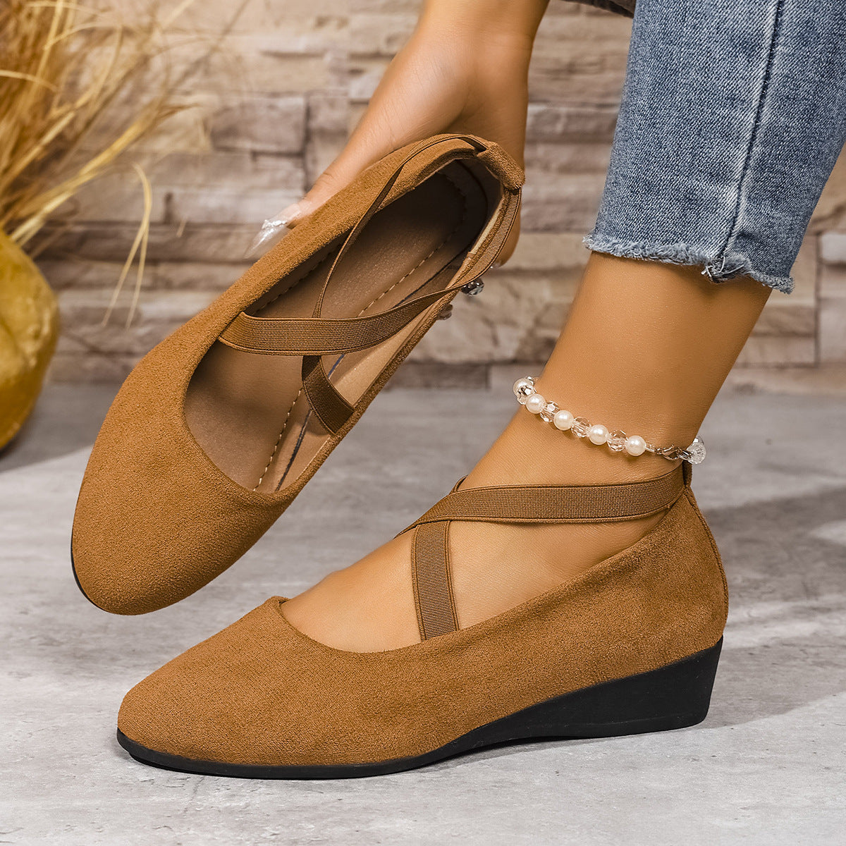 Aveline | Ballerines élégantes à brides croisées