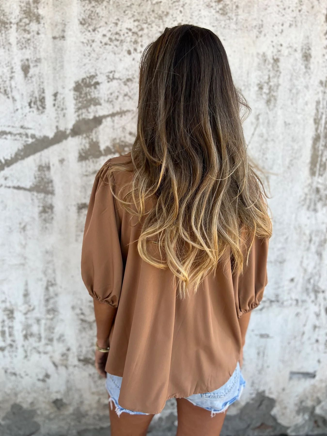 Selin | Elegante blouse met pofmouw