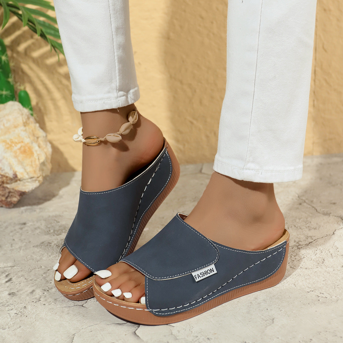 Noelle | Comfort sandalen met verhoogde zool
